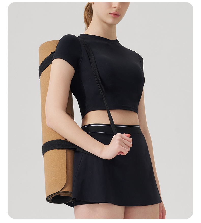 Casual Sports Bra & Anti-Sheer Tennis Skirt Set SKL-QY-T4895+K4605