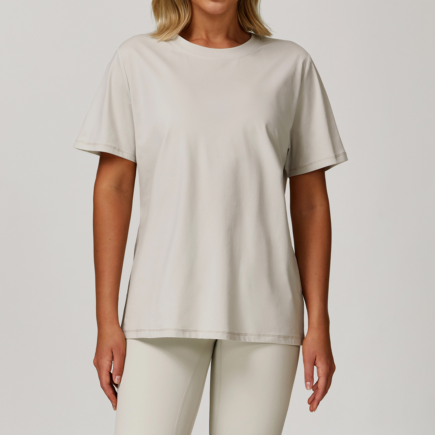 Women's Round Neck Athletic Short Sleeve T-Shirt 4503