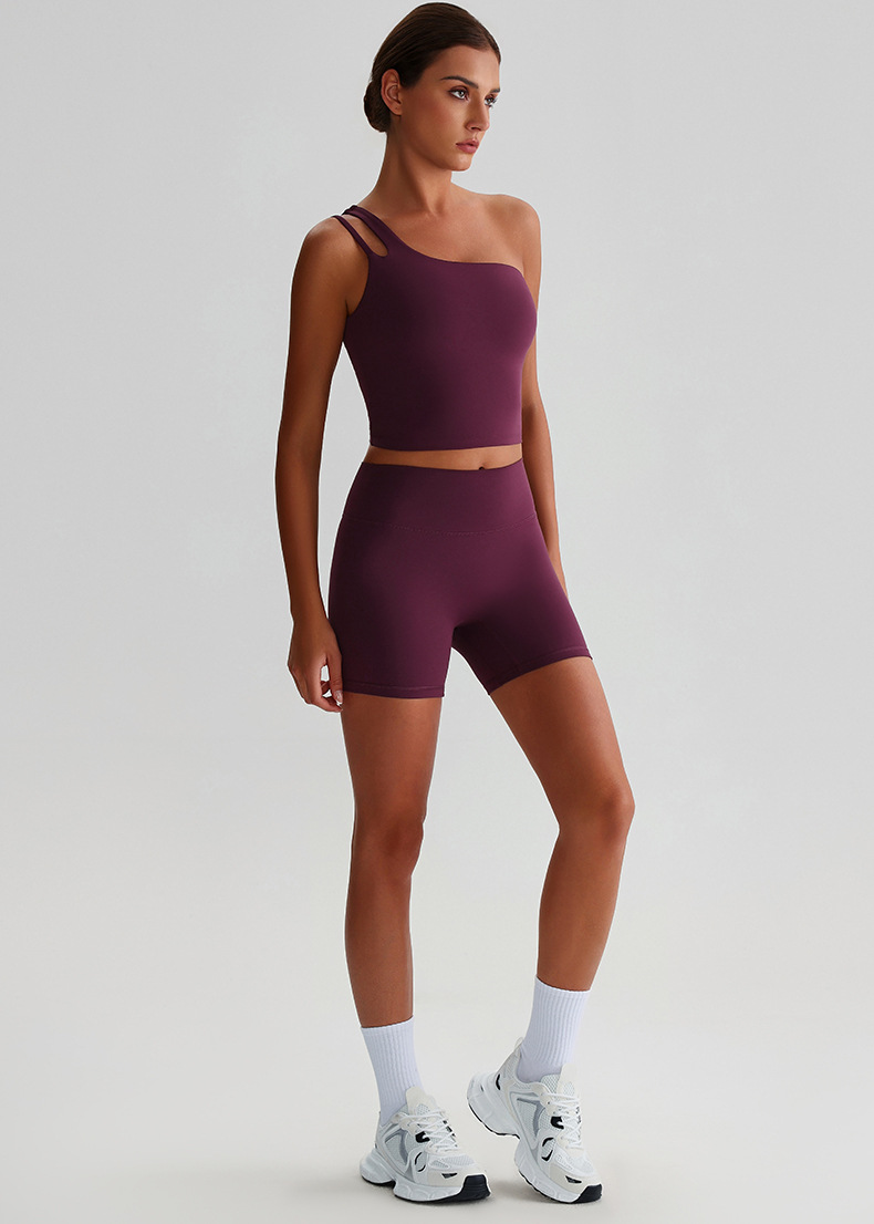 Strappy Sports Bra & Running Workout Pants Quick-Dry Breathable Yoga Set SKL-LQ0329