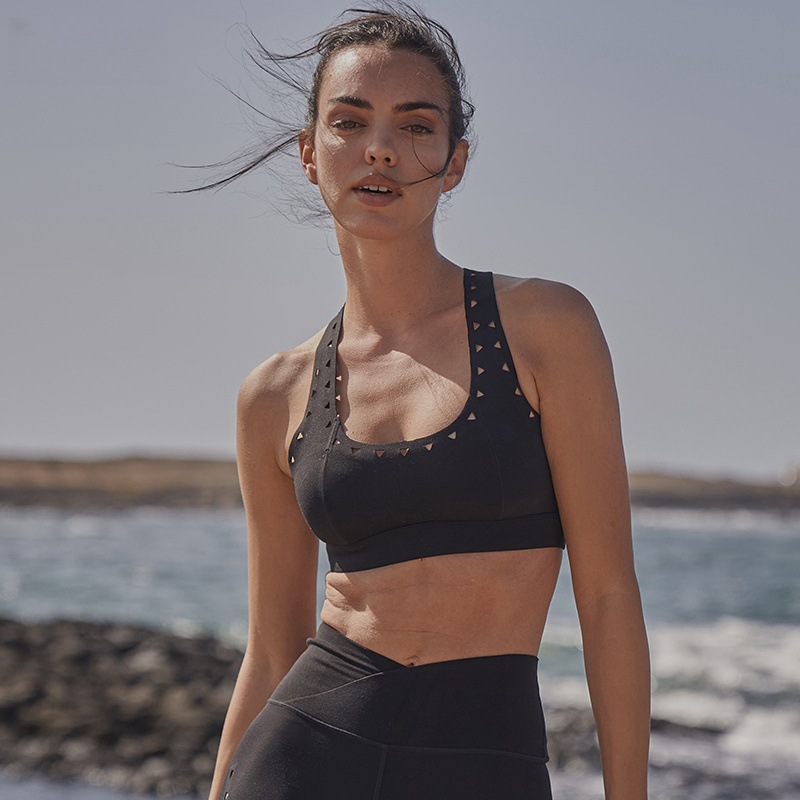 Women's Racerback Cutout Breathable Yoga Sports Bra SKL-FNK25101