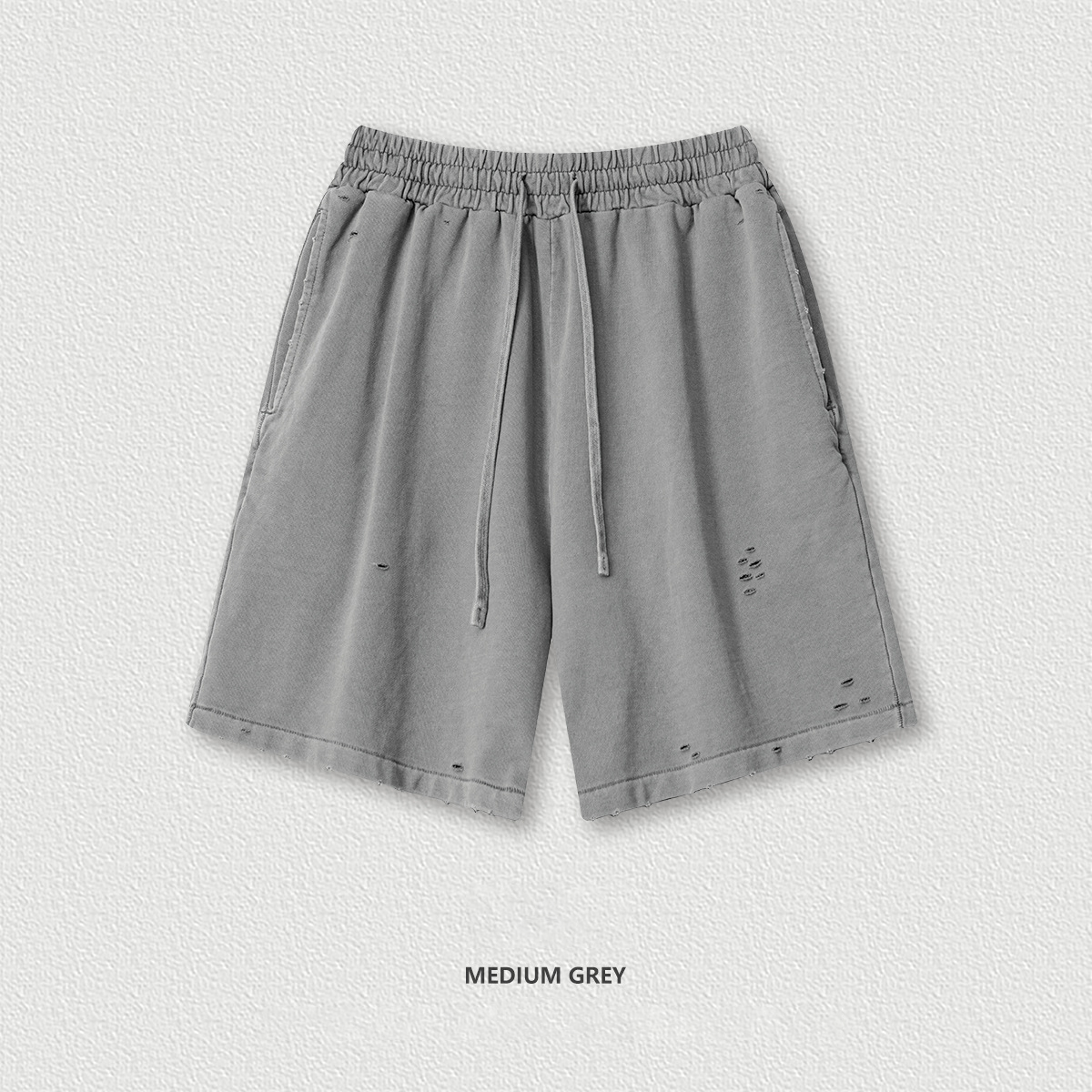 Washed Athletic Sweatpants Shorts  BEK2573