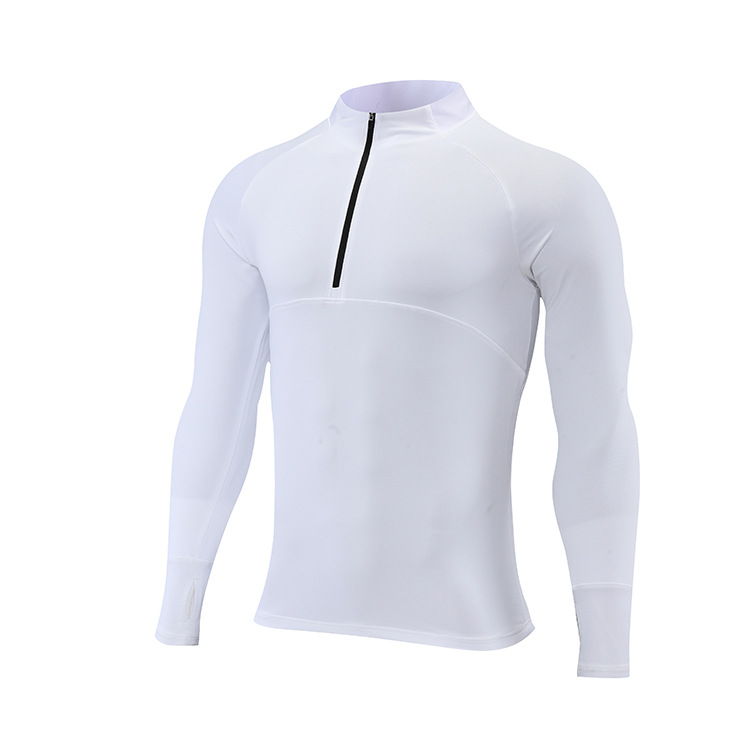Men's Zip-Up Slim Fit Quick Dry Long Sleeve Shirt  808