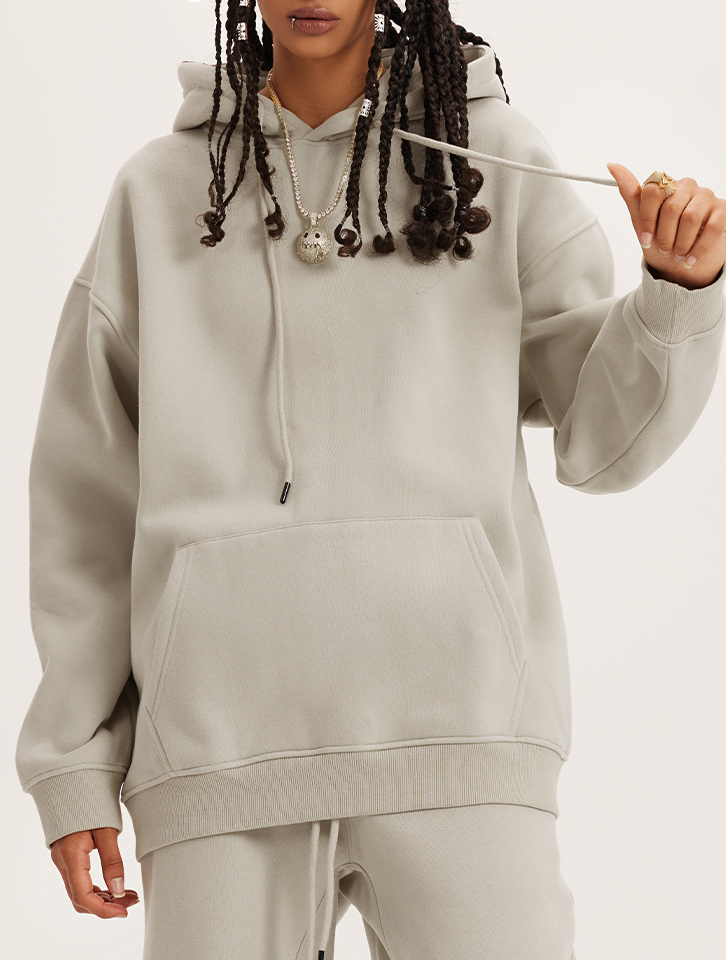  Loose Solid Color Hoodie Unisex BE2622