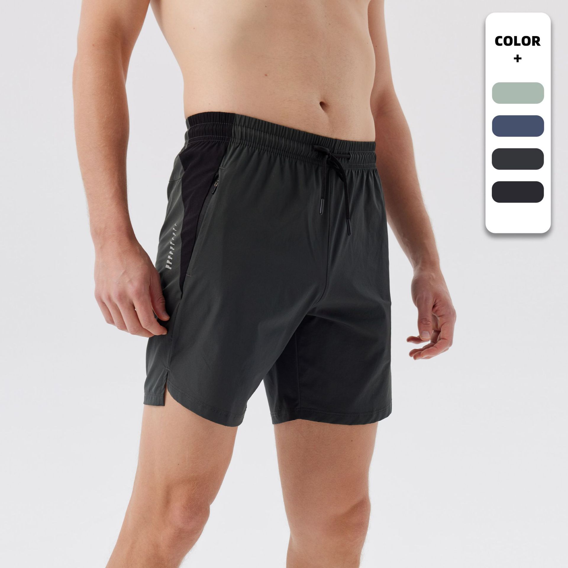 Men's Contrast Color Cool Feeling Quick Dry Shorts W51134