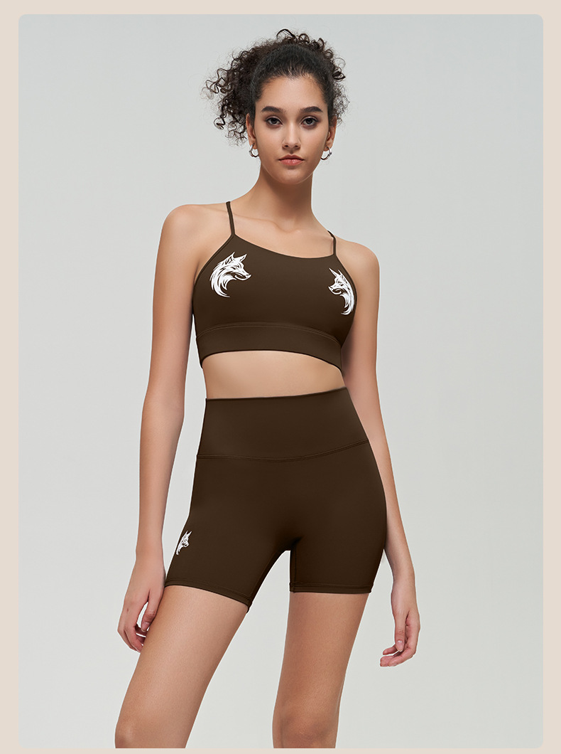 Women's Summer Short-Sleeve & Shorts Fitness Training Sportswear Set SKL-QY-B3047+K3583