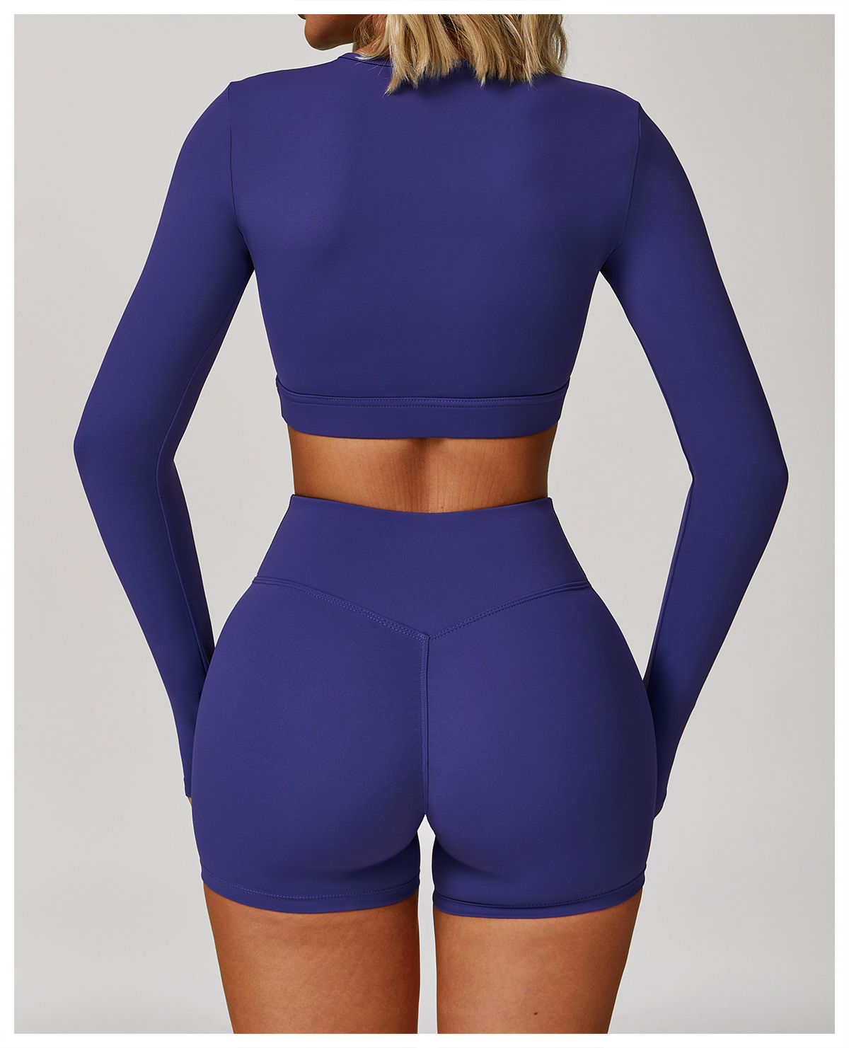 Women's Hollow Out Compression Shockproof Yoga Long Sleeve Top 4501