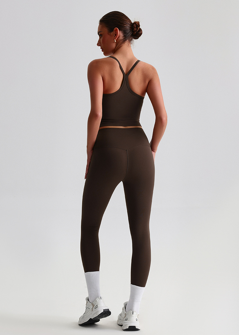 Premium Women's Sports Bra & Tank Top Two-Piece Yoga Set SKL-LQ8659