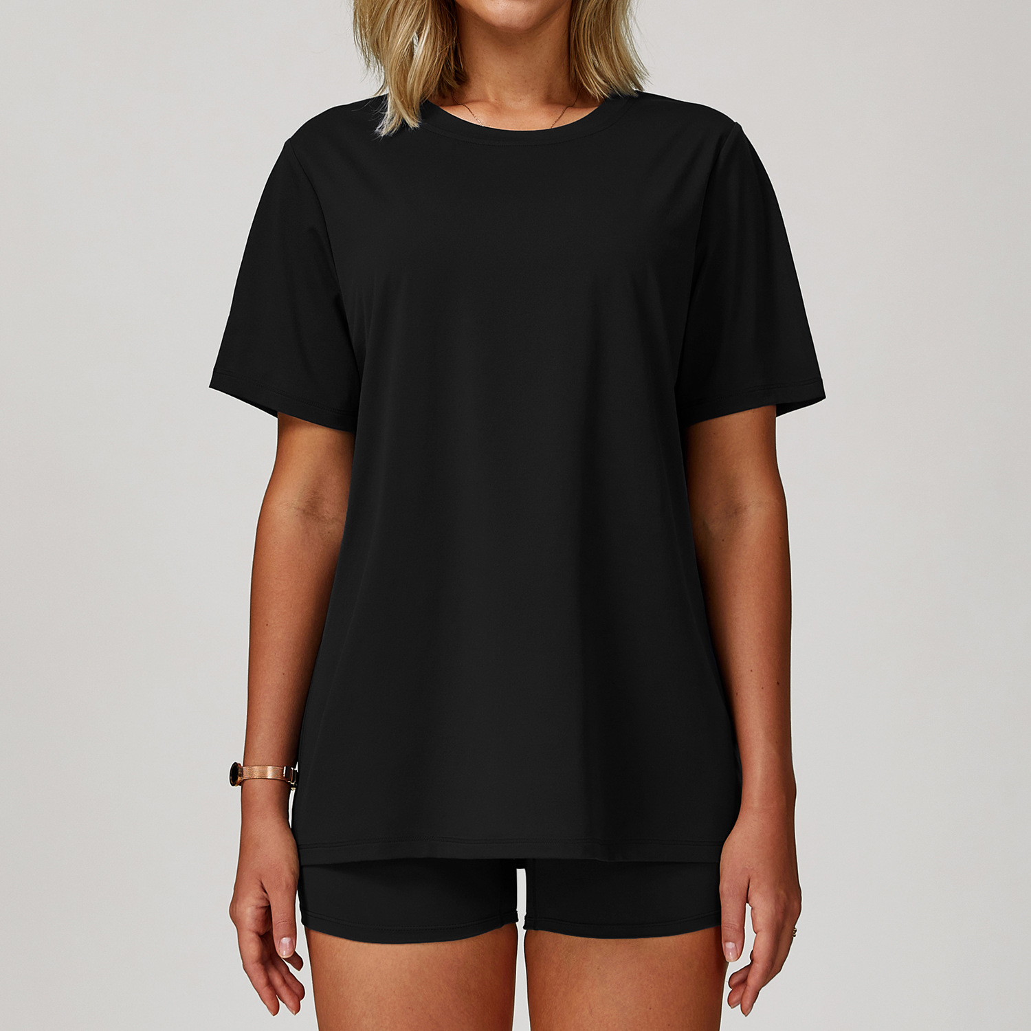 Women's Round Neck Athletic Short Sleeve T-Shirt 4503
