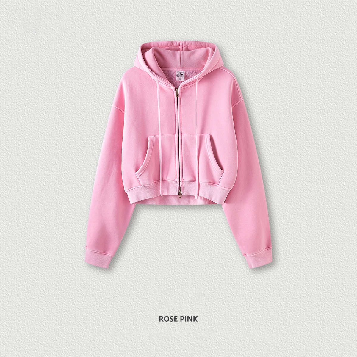  Vintage Washed Zip-Up Hoodie Jacket BEN822