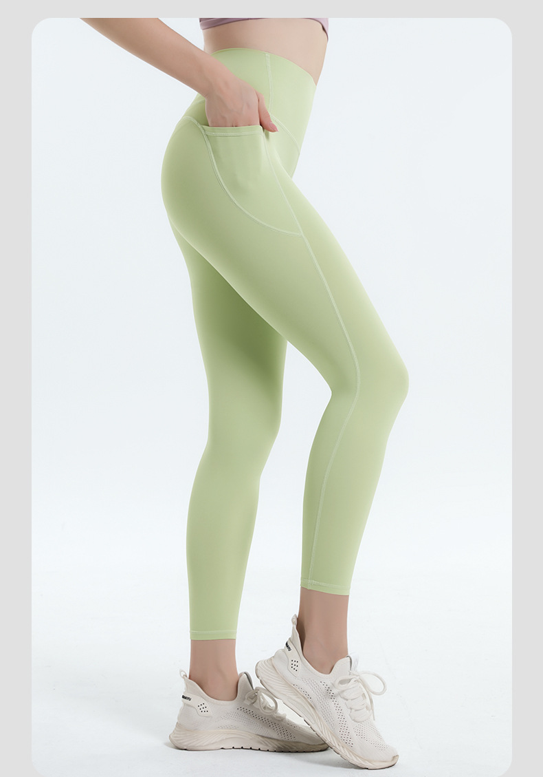 Tight Fitness Anti-roll-up Seamless Jelly Glue Yoga Leggings SKL-QY-K3532