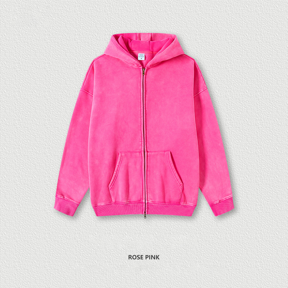  Vintage Zip-Up Hooded Cardigan Sweatshirt BEW0161