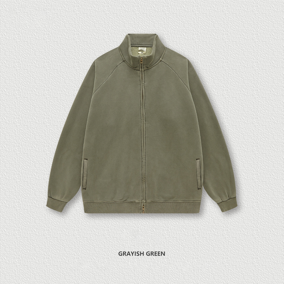  Vintage Washed Zip-Up Jacket BEW0130