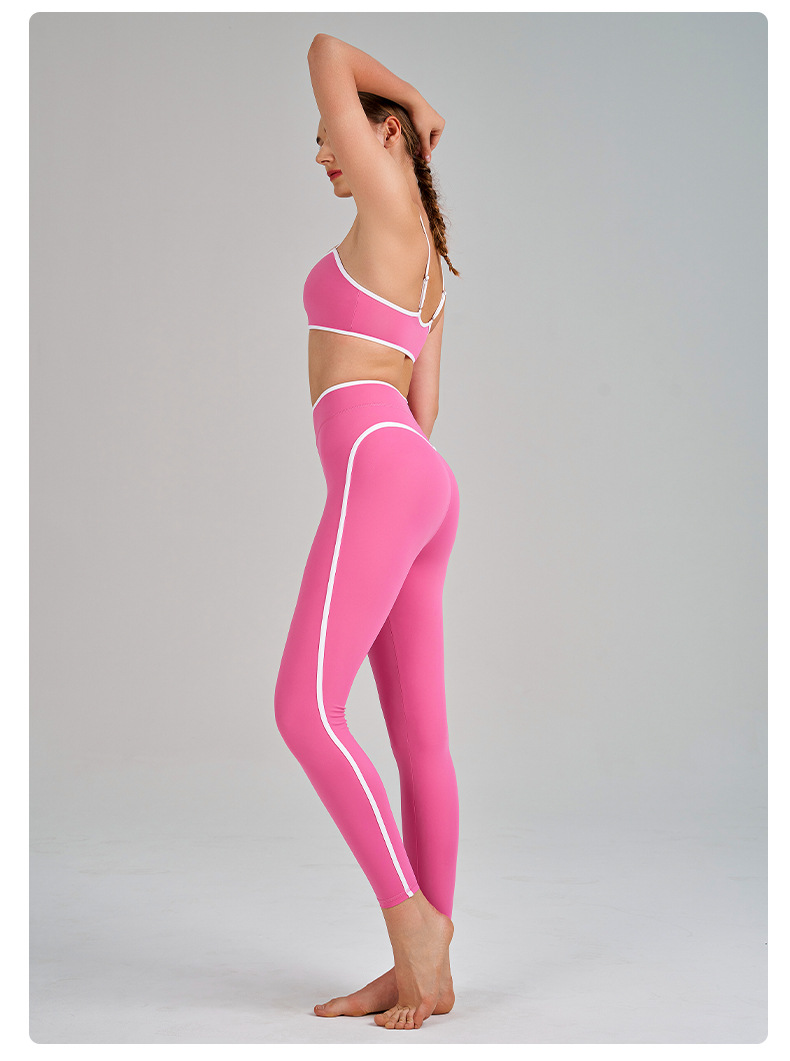 Quick-Dry Sports Bra & Skirt Set with Built-in Bra Cups High-Elasticity Yoga Set SKL-QY-B6012+K5031