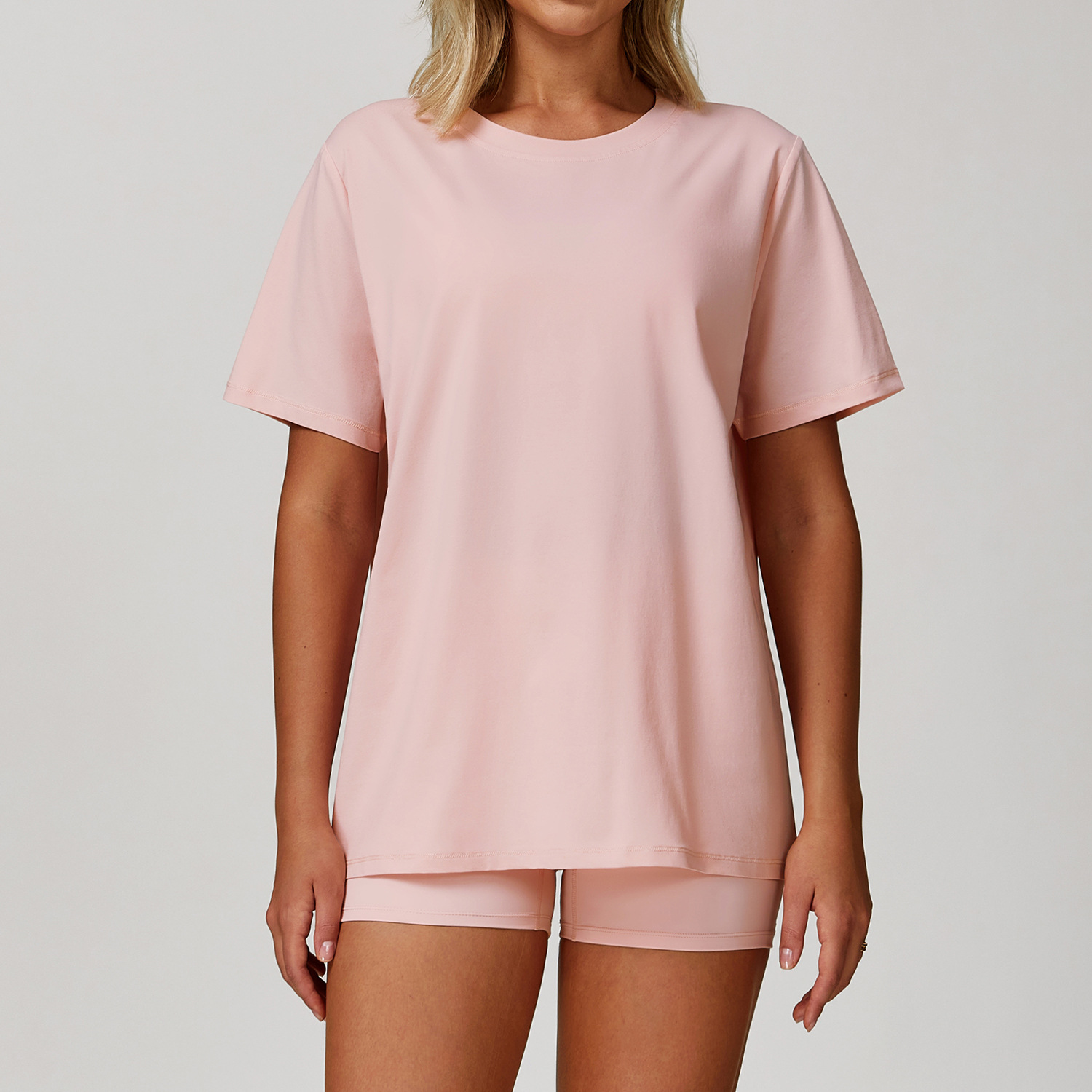 Women's Round Neck Athletic Short Sleeve T-Shirt 4503