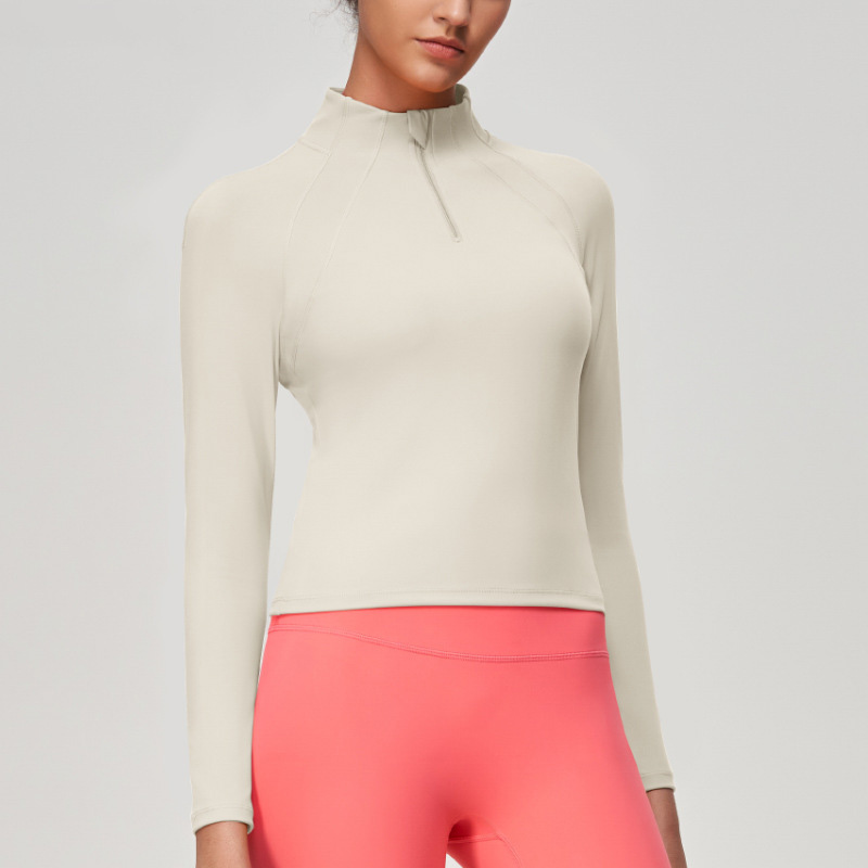 Slim-Fit Women's Long-Sleeve Zip-Up Breathable Jacket SKL-QY-T3822