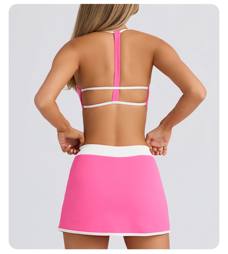 Long-Sleeve Ruffled Golf & Tennis Skirt SKL-QY-K4597