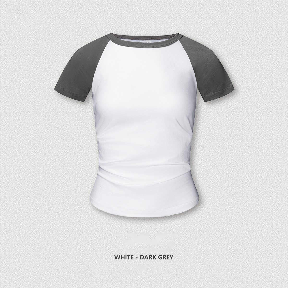 Waist-Cinching Slimming Top Color-Block Athletic Short Sleeve BEN25130