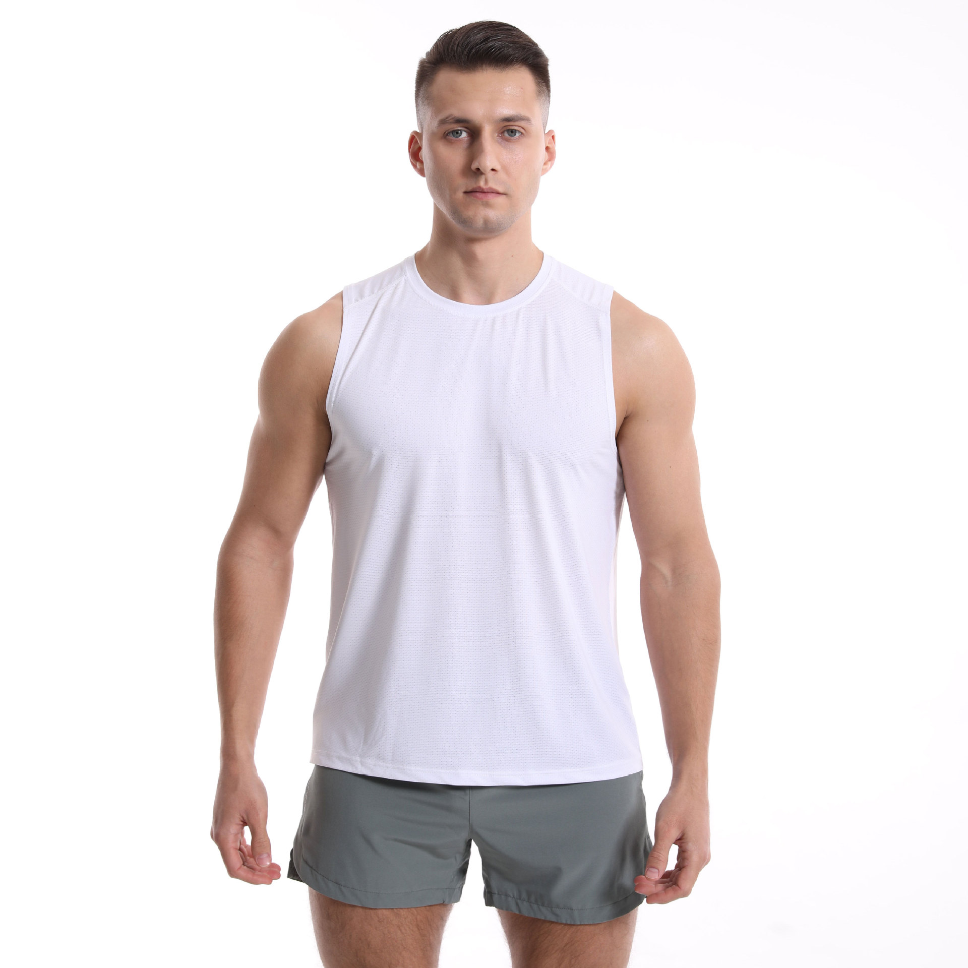 Men's Moisture-Wicking Sleeveless Quick-Dry Short-Sleeve Vest  G28