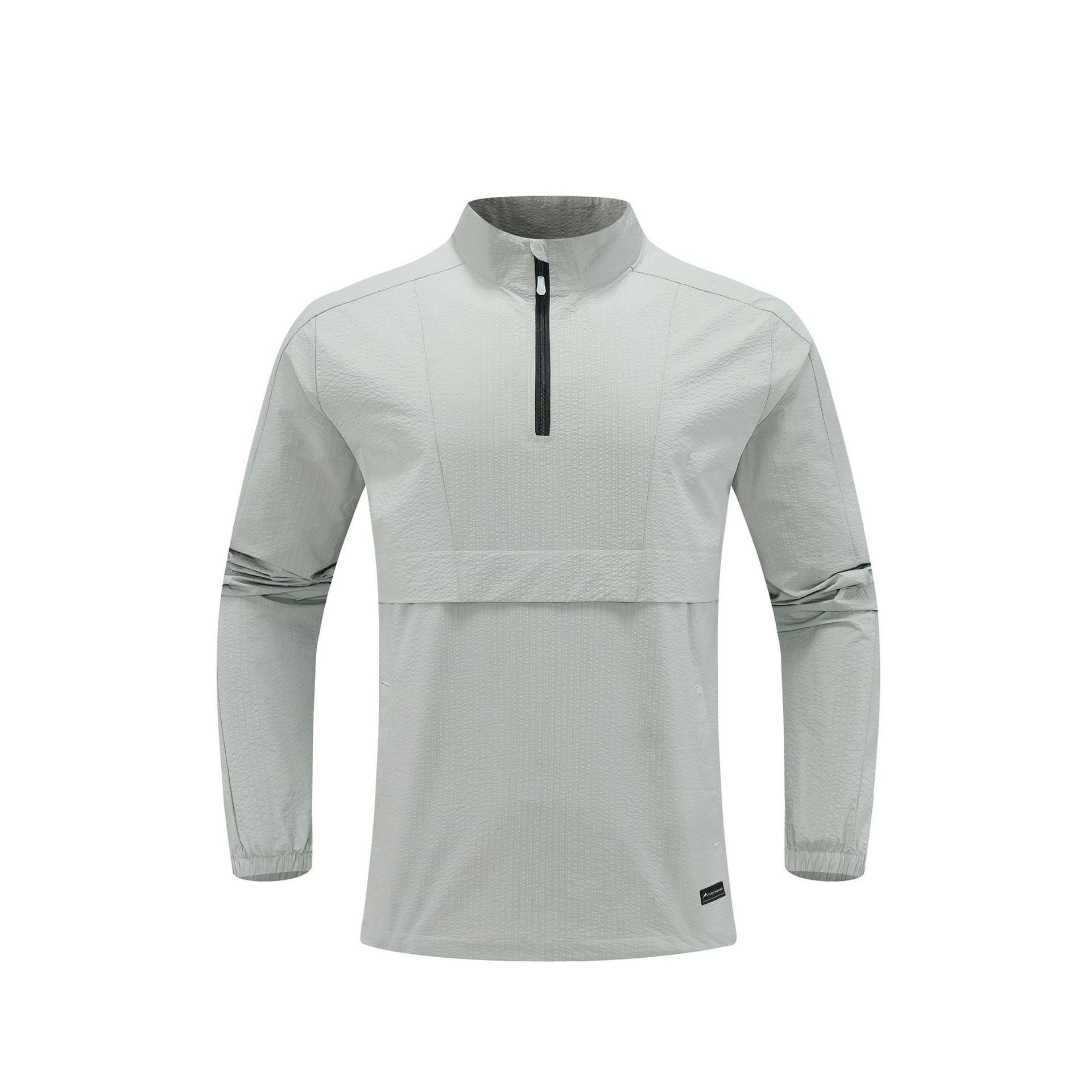 Men's Windproof Waterproof Half-Zip Jacket E42183