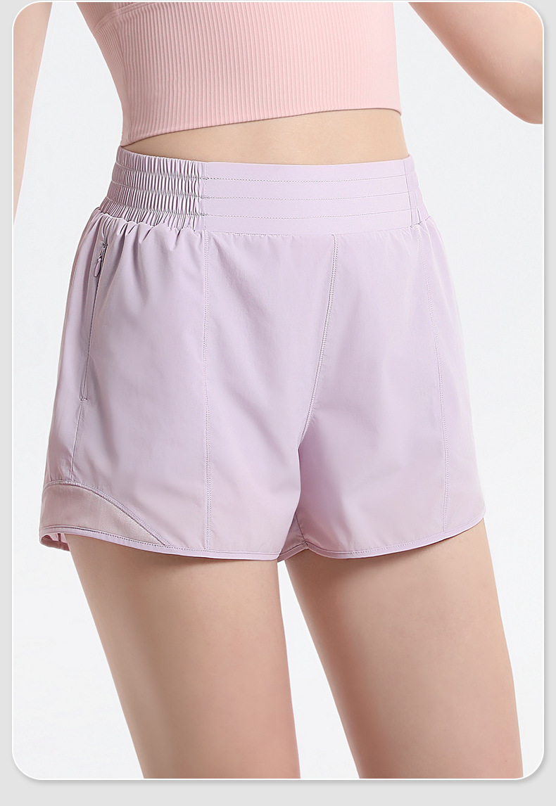 Sport Women's Three-Quarter Pants Running Cycling Double-Layer Shorts SKL-QY-K3522