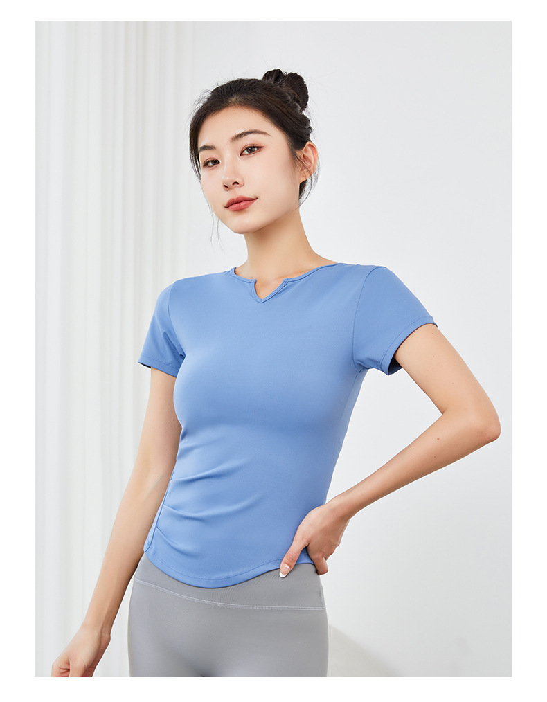 Quick-Dry Yoga Sports Tank Top & Short-Sleeve  SKL-QY22054