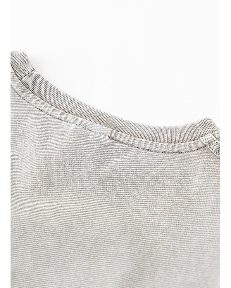 Smocked Waist Slimming T-Shirt BEN2527