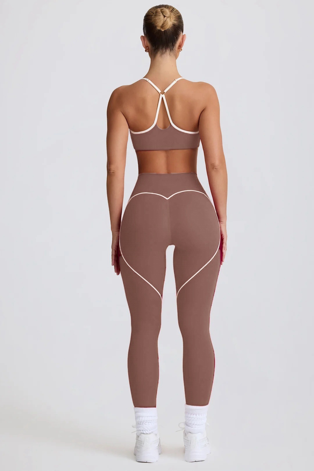 Flat-Waist Solid Color Athletic Yoga Pants SKL-FNK25119