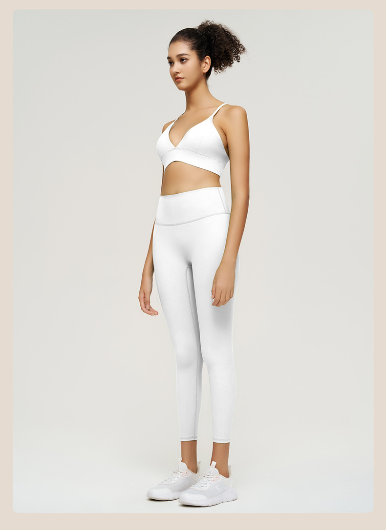 Nude - feeling Yoga Vest with Straps suitable for Running and Fitness SKL-QY-B3086
