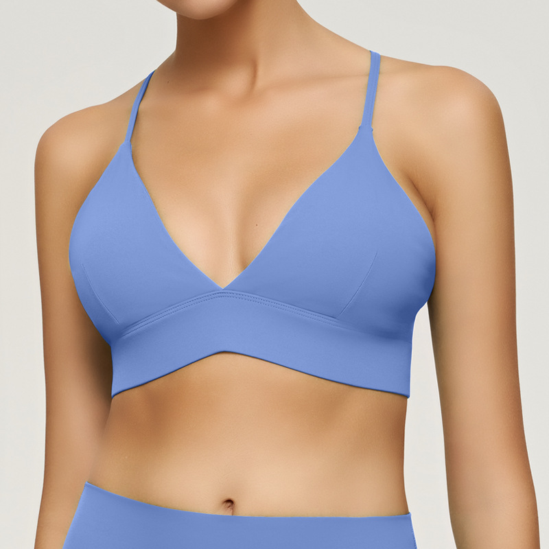 Nude - feeling Yoga Vest with Straps suitable for Running and Fitness SKL-QY-B3086