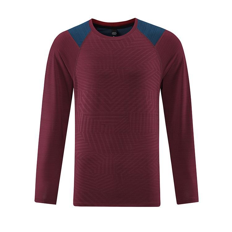 Men's Round Neck Long Sleeve Breathable Tops 879