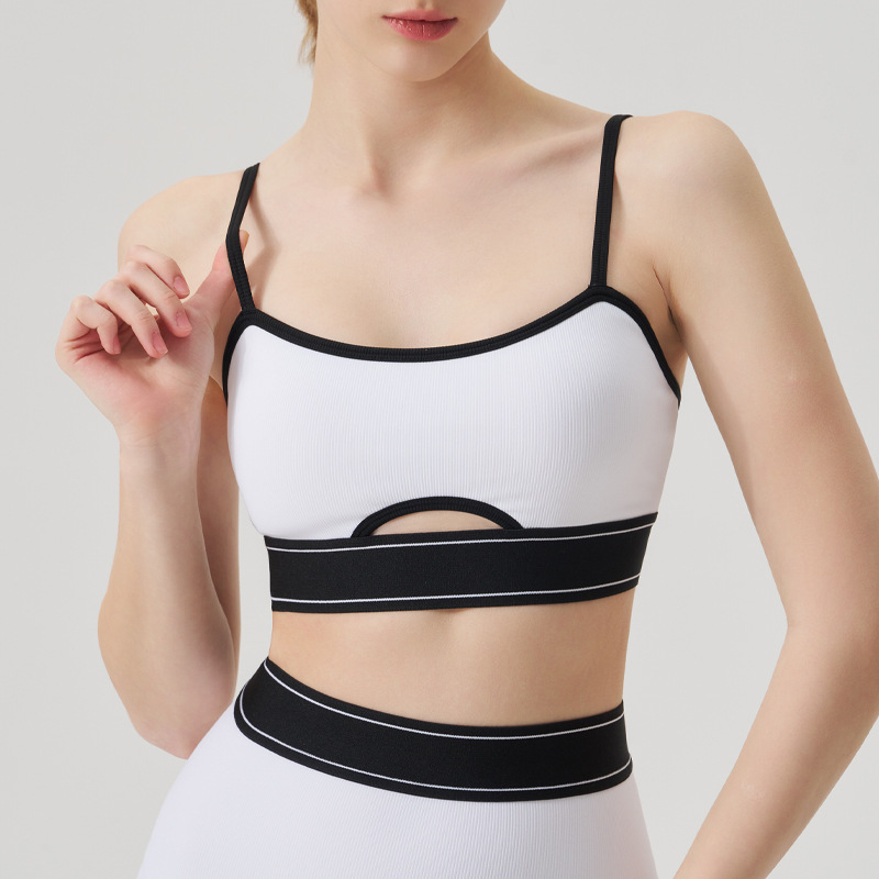 Halter Neck Open-Back Sports Bra SKL-QY-B4035
