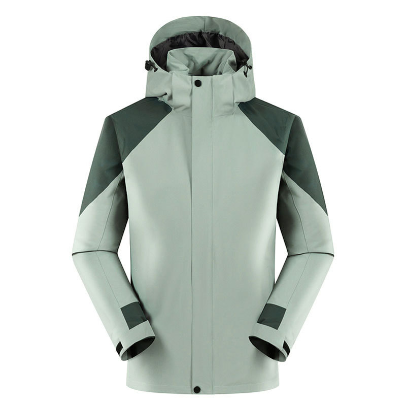 Men's Colorblock Single-Layer Windproof Waterproof Hiking Jacket 909