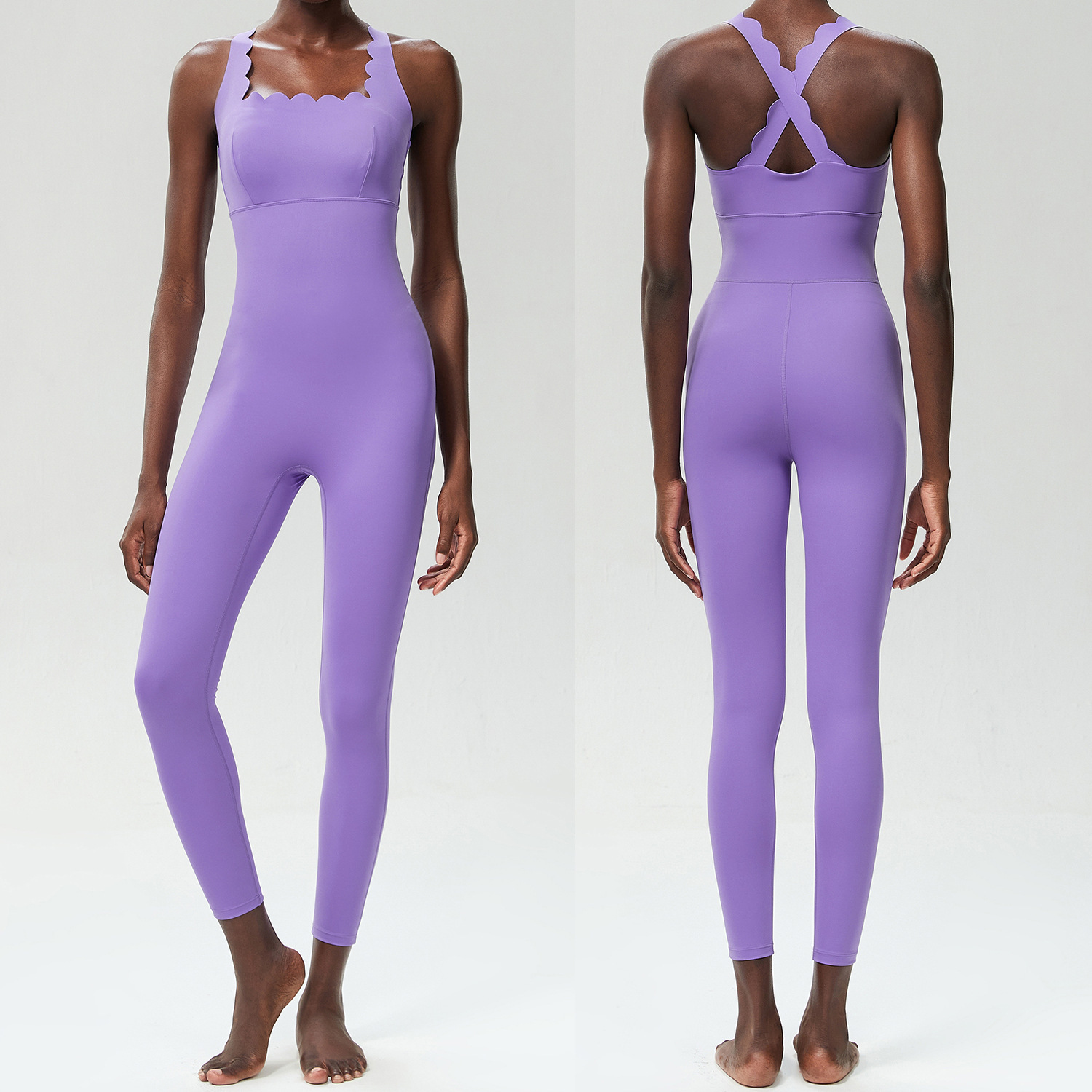 Women's Medium-Impact Compression Bodysuit with Built-in Bra SKL-FNK8843