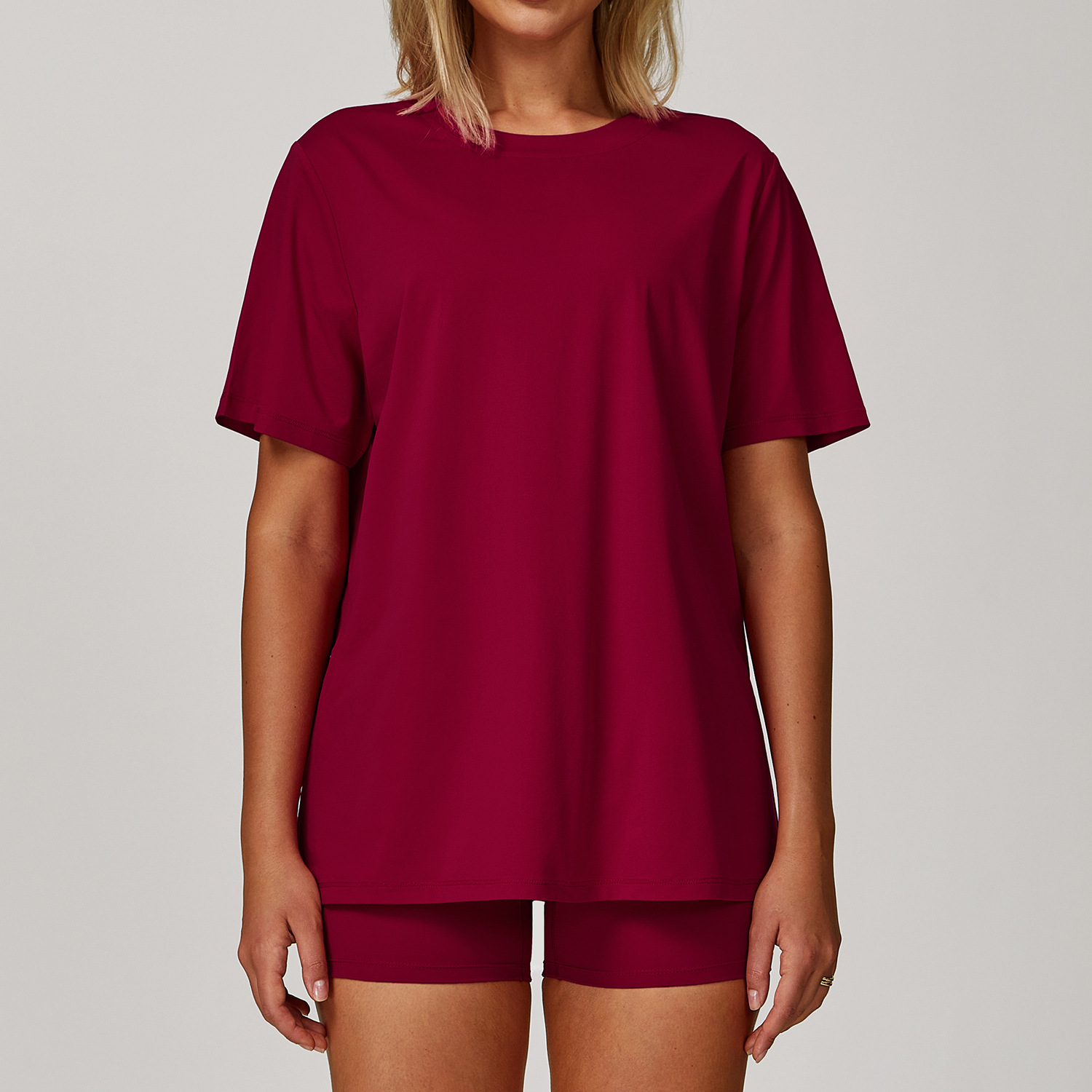 Women's Round Neck Athletic Short Sleeve T-Shirt 4503
