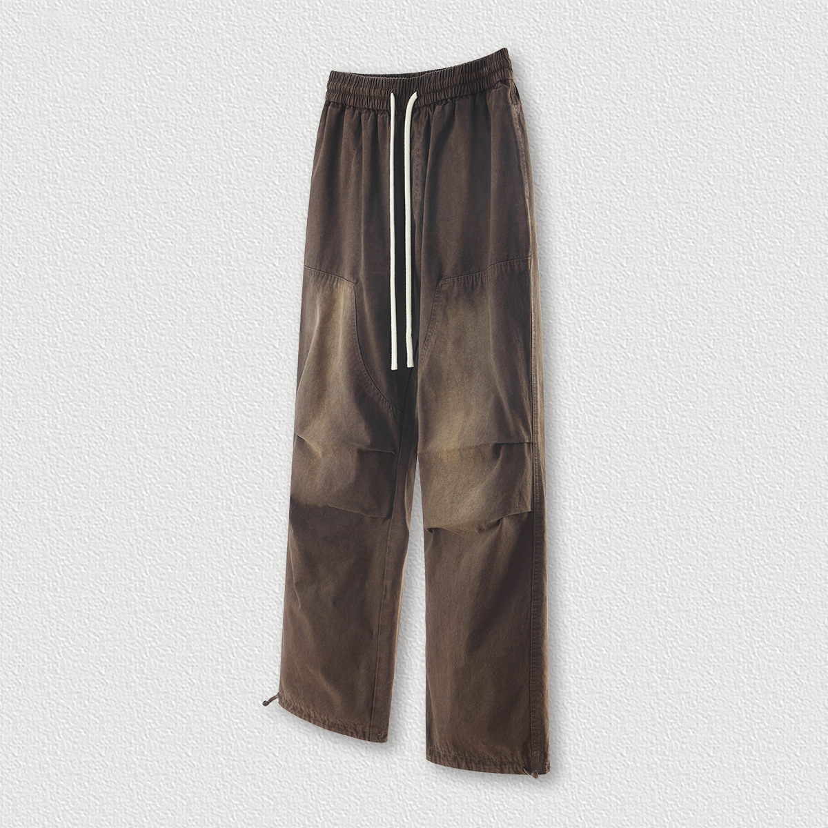 Gradient Drawstring Cuffed Utility Pants BE3040