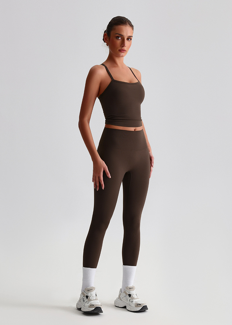 Premium Women's Sports Bra & Tank Top Two-Piece Yoga Set SKL-LQ8659