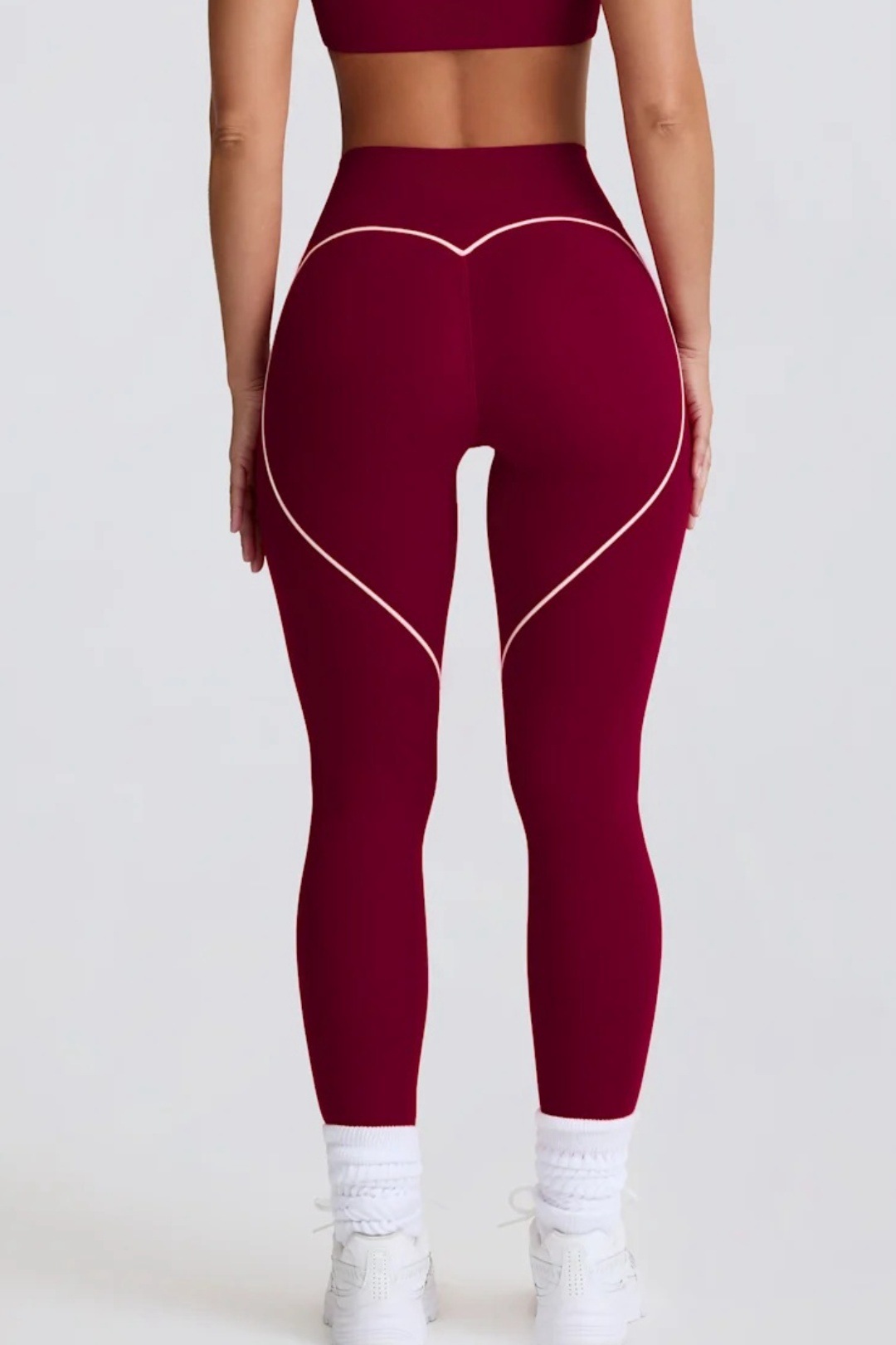 Flat-Waist Solid Color Athletic Yoga Pants SKL-FNK25119