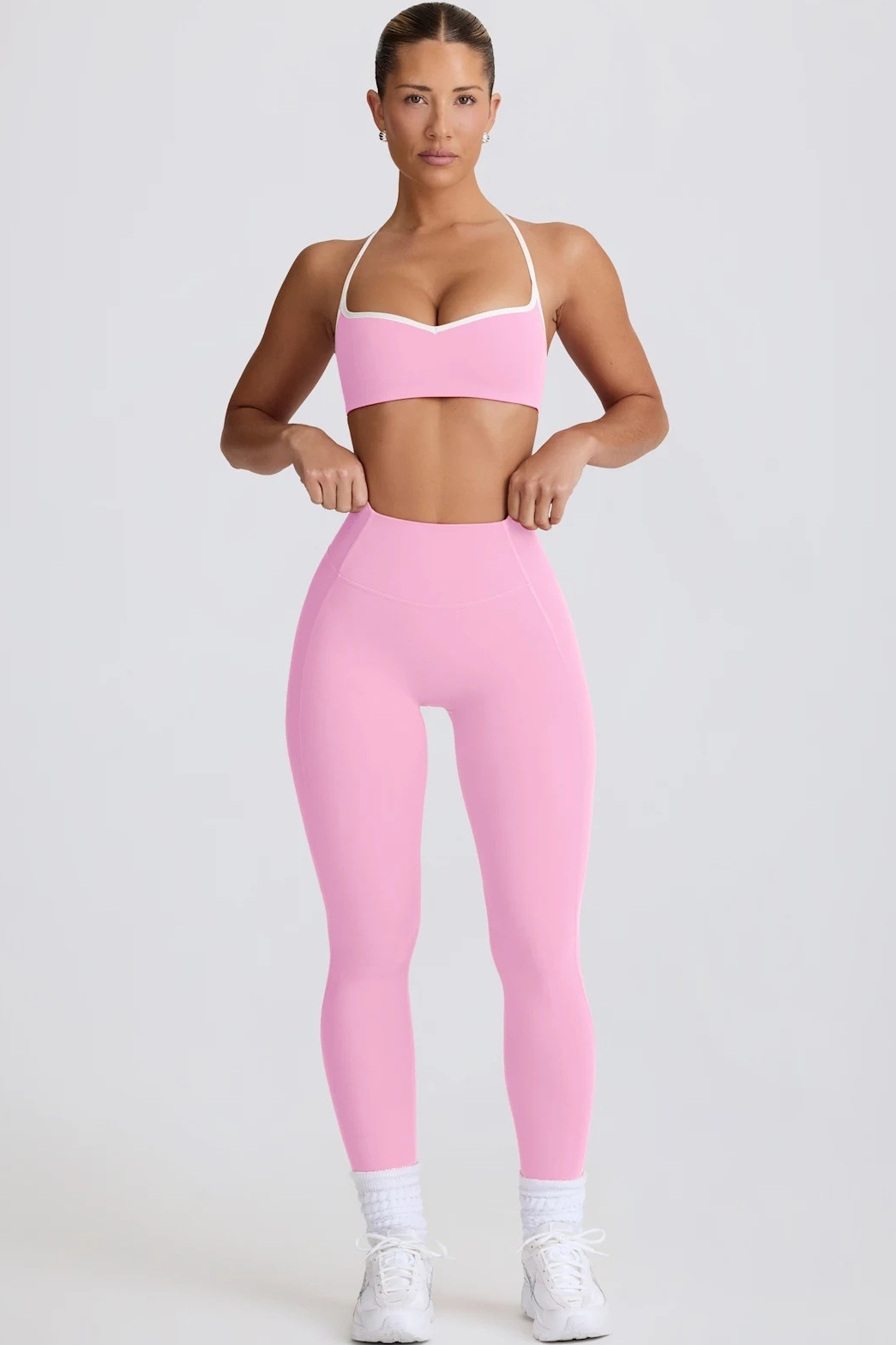 Colorblock Thin Strap U-Neck Racerback Tank Top SKL-FNK25119