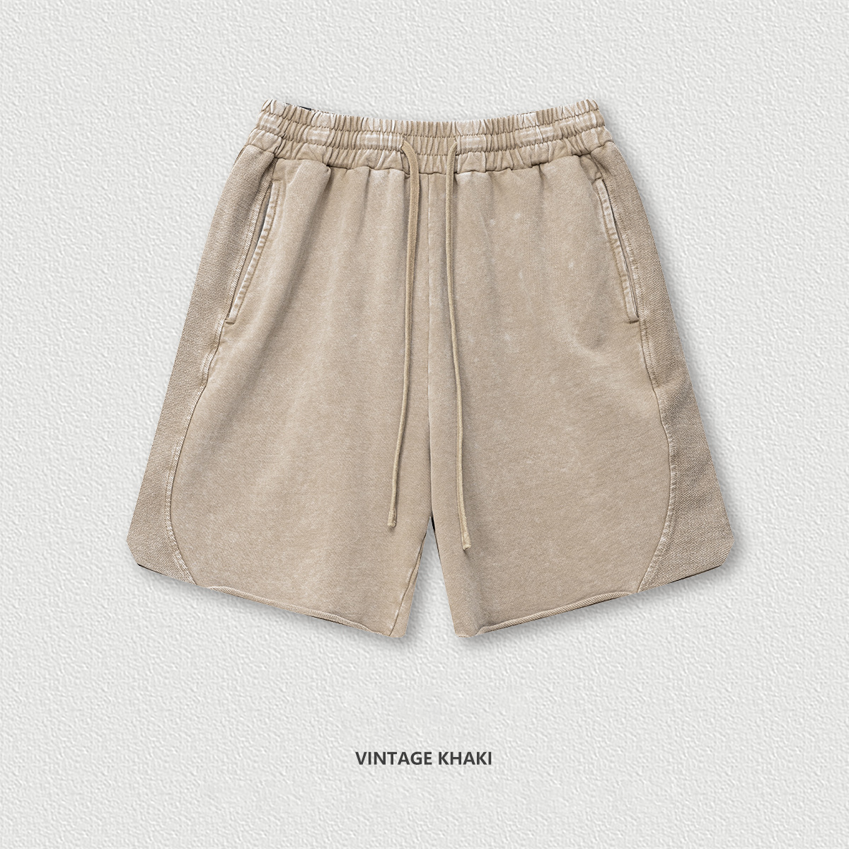 Washed Distressed Loose Shorts BEK25107