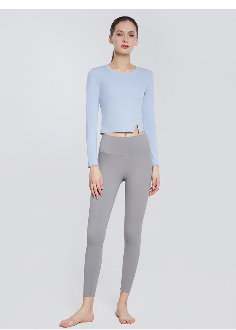 Slim Fit Yoga Jacket for Women Casual Sport Top with Windproof Standing Collar SKL-QY22199