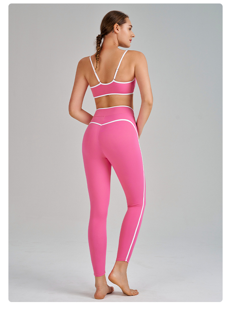 Quick-Dry Sports Bra & Skirt Set with Built-in Bra Cups High-Elasticity Yoga Set SKL-QY-B6012+K5031