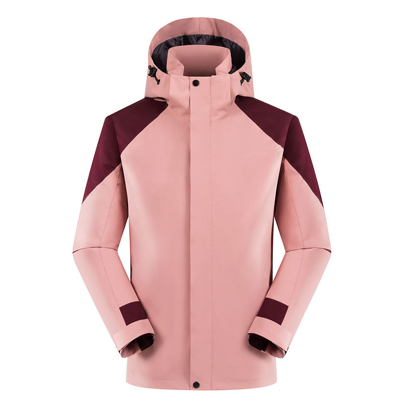 Men's Colorblock Single-Layer Windproof Waterproof Hiking Jacket 909