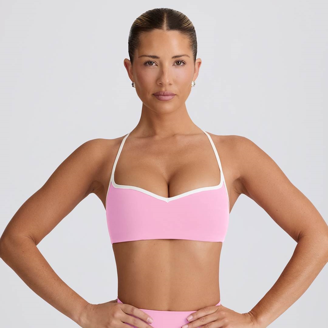 Colorblock Thin Strap U-Neck Racerback Tank Top SKL-FNK25119