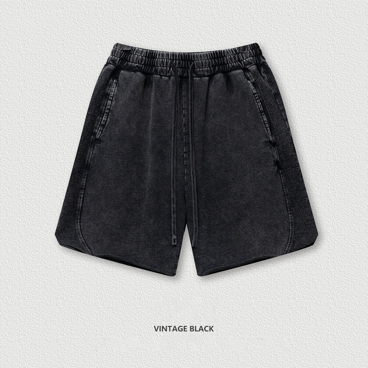 Washed Distressed Loose Shorts BEK25107