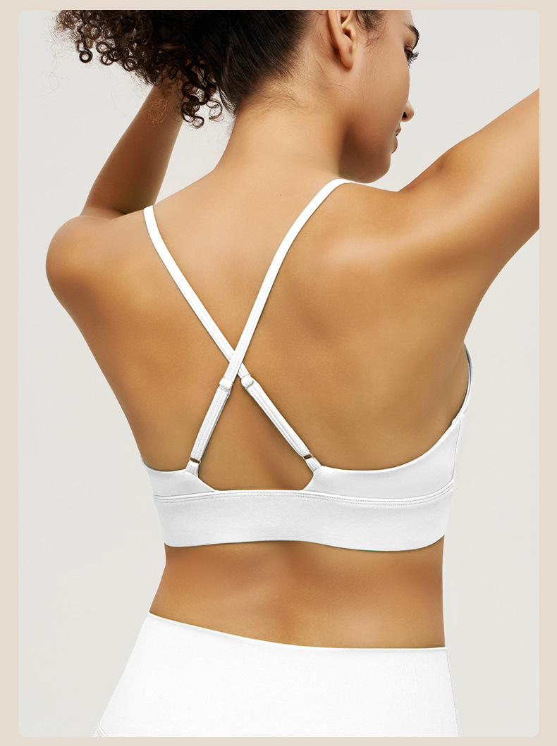 Nude - feeling Yoga Vest with Straps suitable for Running and Fitness SKL-QY-B3086