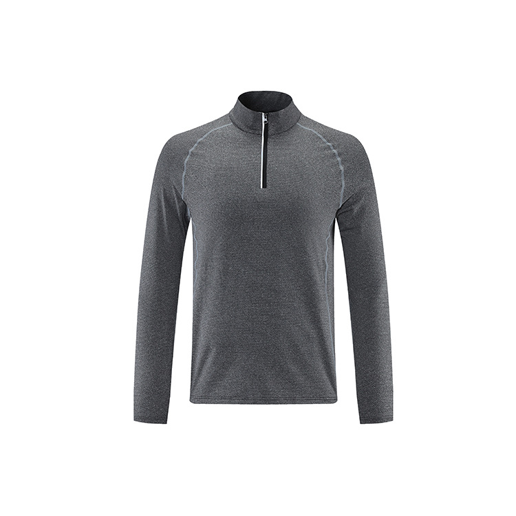 Men's Stand Collar Long Sleeve Tops with Reflective Strips 802