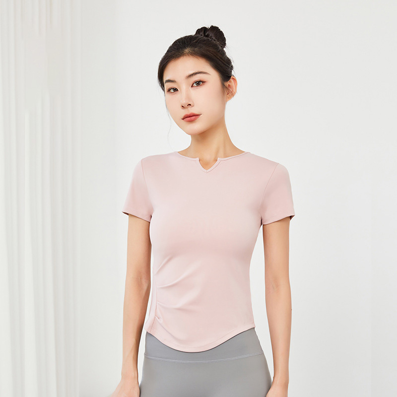 Quick-Dry Yoga Sports Tank Top & Short-Sleeve  SKL-QY22054