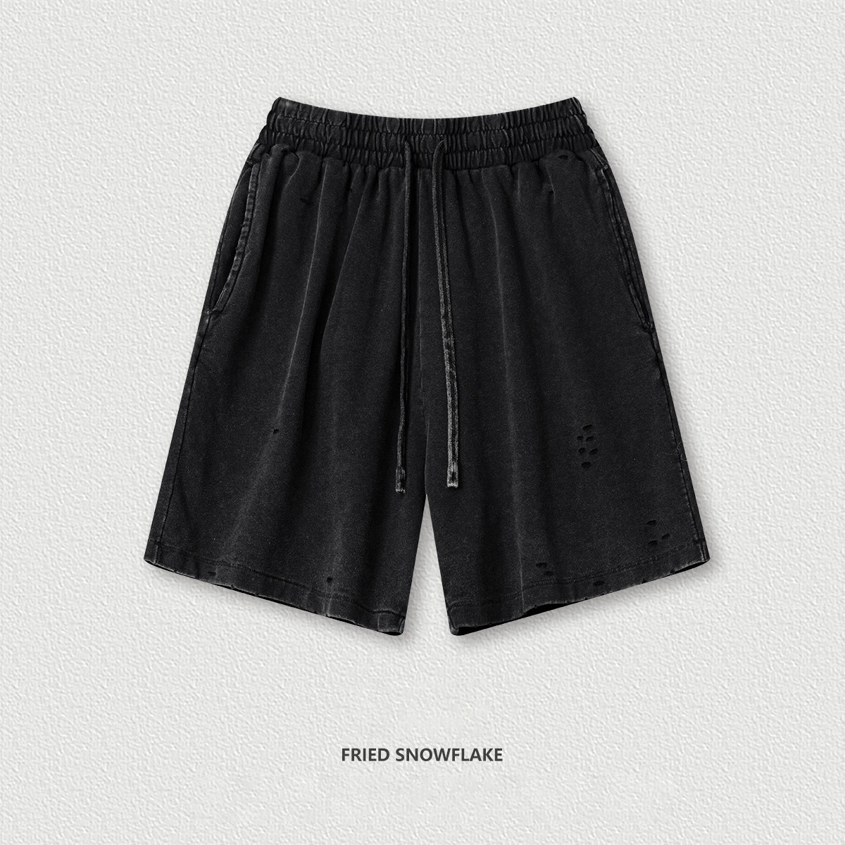 Washed Athletic Sweatpants Shorts  BEK2573