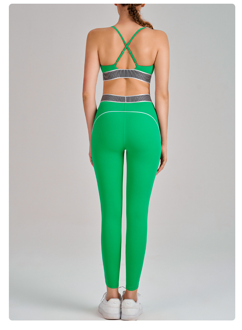 Sports Bra & Full-Length Yoga Leggings Set SKL-QY-B6052+K5608