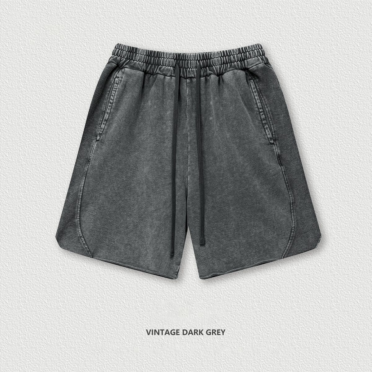 Washed Distressed Loose Shorts BEK25107